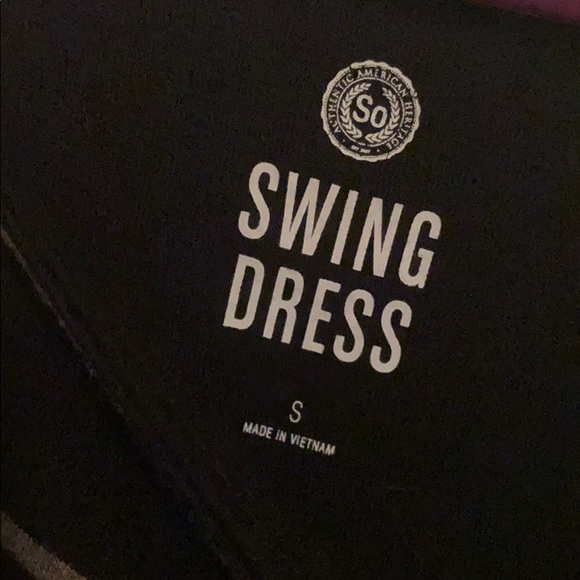 Black striped dress - Picture 2 of 2